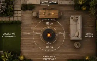 Où placer un brasero sur une terrasse ?